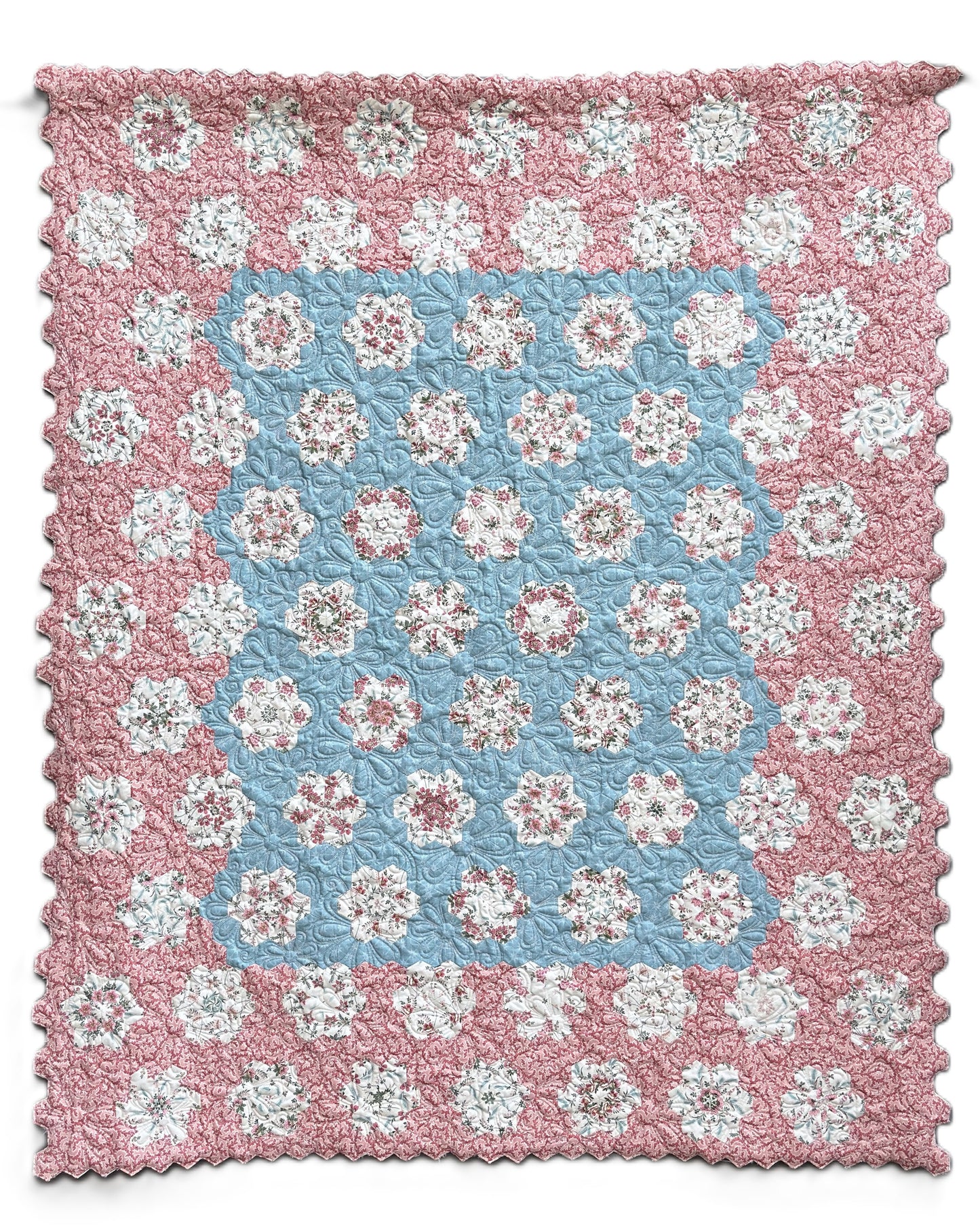 58.5x51.5" Jewel Blossoms Pattern