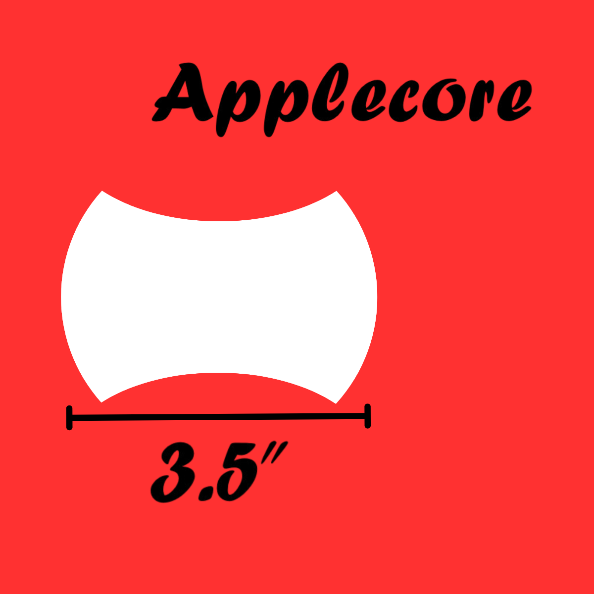3.5" Applecores
