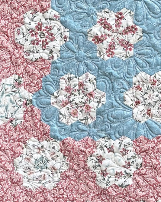 58.5x51.5" Jewel Blossoms Pattern