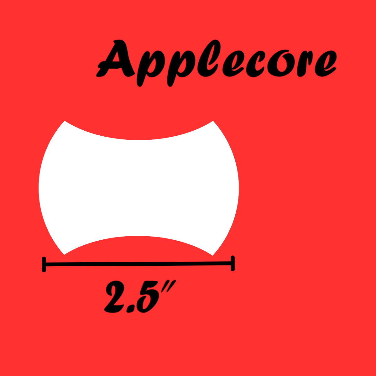 2.5" Applecores