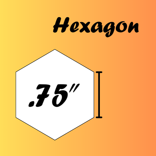 .75" Hexagon