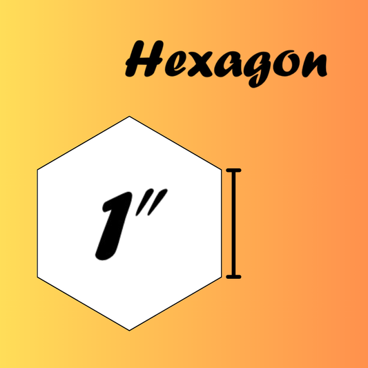1" Hexagon
